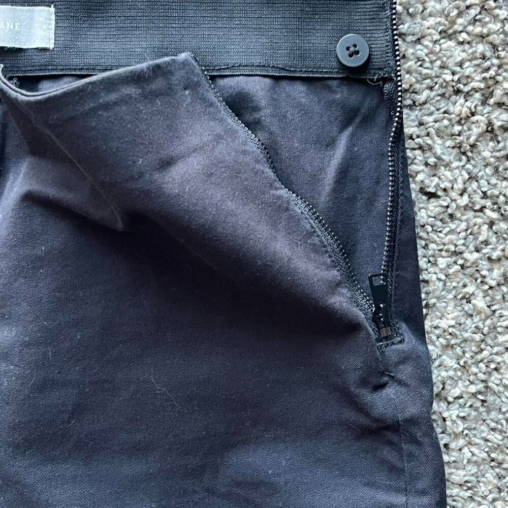 Everlane Black Straight Leg Pants Womens 4 Urban Fashion Casual Everyday Comfort - Picture 3 of 7